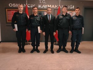 Kaymakam Alpay’dan Jandarma Personeline Başarı Belgesi