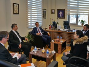 Libya Büyükelçiliği Akademik Ataşesi Ezzeddin A Aarbı’dan Çakü’yü Ziyaret