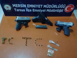 Tarsus’taki Uygulamalarda 10 Tabanca Ele Geçirildi