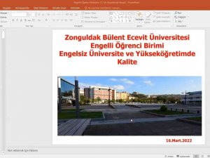 Zbeü’de Engelsiz Üniversite Ve Yükseköğretimde Kalite Konuşuldu