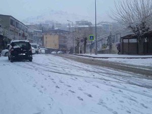 Kulp’ta Kar Yağışı Başladı, Okullar Tatil Edildi