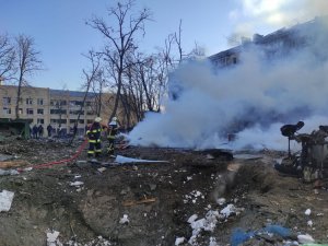 Rusya Kiev’de Yerleşim Bölgesini Vurdu: 1 Ölü, 4 Yaralı
