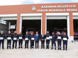 İ̇çişleri Bakanlığından İtfaiye Erlerine Teşekkür Belgesi