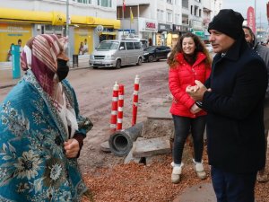 Başkan Söğüt, Ağadere Caddesi’nde İncelemelerde Bulundu