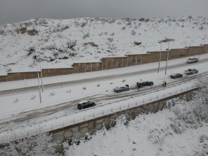 Sinop’taki Kar Yağışı Trafiği Olumsuz Etkiledi