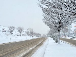 Elazığ’da Kar Yeniden Başladı