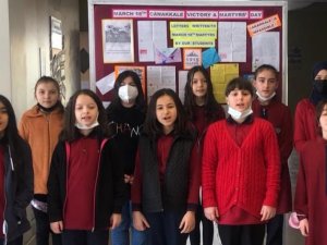 Çanakkale Şehitleri’ne İ̇ngilizce Mektup Yazıp Seslendirdiler