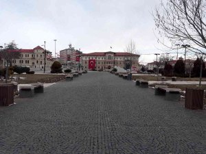 Sivas Buz Tuttu Caddeler Boş Kaldı