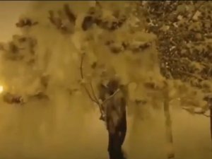 Hakkari’de Vatandaşlar Karın Keyfini Çıkardı