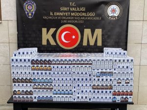 Siirt’te Gümrük Kaçağı Sigara Ele Geçirildi