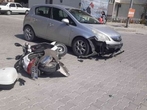 Söke’de Otomobil İle Motosiklet Çarpıştı