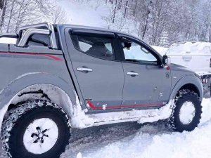 Offroad Tutkunları 1,5 Metre Karda Safari Yaptı