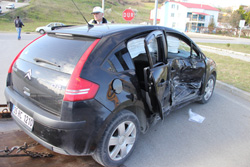 Samsun'da Trafik Kazası 4 Yaralı