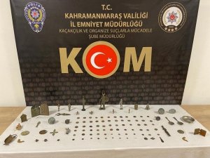 Kahramanmaraş’ta 109 Adet Tarihi Obje Ele Geçirildi