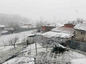 Çanakkale’nin Çan Ve Yenice İlçeleri Beyaza Büründü