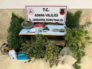Jandarmadan Evde Uyuşturucu İmalatına Baskın