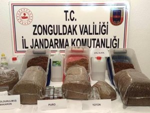 Jandarma Tütün Ve Etil Alkol Ele Geçirdi