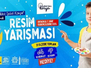 Konya Büyükşehir’den “Bisiklet Şehri Konya” Temalı Resim Yarışması
