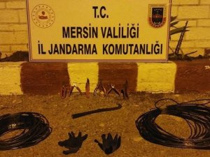 Mersin’de Kablo Hırsızlığı Zanlıları Yakalandı