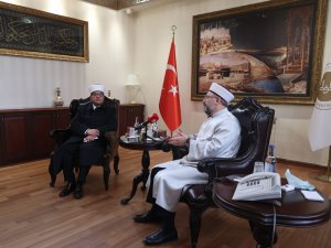 Filistin Vakıflar Ve Din İ̇şleri Bakanı Al-bakri’den, Diyanet İ̇şleri Başkanı Erbaş’a Ziyaret