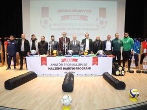 Darıca Belediyesi’nden Amatör Spor Kulüplerine Malzeme Desteği
