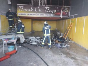 Yalova’da Boya Atölyesinde Korkutan Yangın