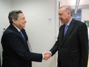 Cumhurbaşkanı Erdoğan, İ̇talya Başbakanı Mario Draghi İle Bir Araya Geldi