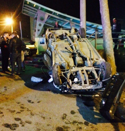 Trabzon'da trafik kazası 4 yaralı
