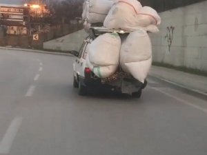 Bursa’da Trafikte Tehlikeli Taşımacılık