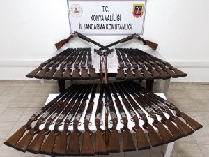 Konya’da Yasa Dışı Üretildiği İddia Edilen 39 Av Tüfeği Ele Geçirildi