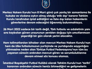 Başakşehir’den Mhk Ve Tff’ye İstifa Çağrısı!