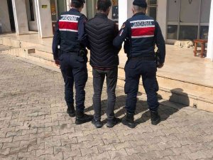 Silahla Tehdit Suçundan Aranan Şahsı, Jandarma Devriyede Yakaladı
