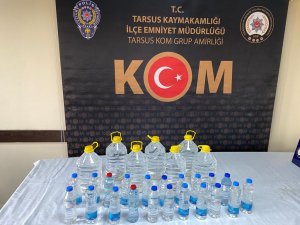 Mersin’de 50 Litre Sahte İçki Ele Geçirildi