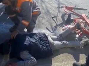 (Düzeltme) Pikabın Çarptığı Bisikletli Çocuk Yaralandı