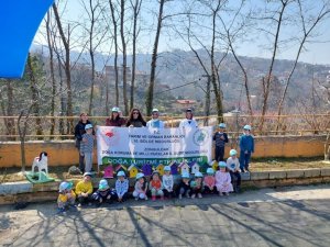 Kuş Evleri Rengârenk Boyandı, Okul Bahçesine Sebze Fideleri Dikildi