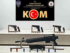 Çorum Polisinden Ruhsatsız Silah Operasyonu