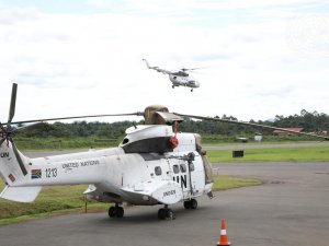 Kongo Demokratik Cumhuriyeti’nde 8 Personeli Taşıyan Bm Helikopteri Düşürüldü