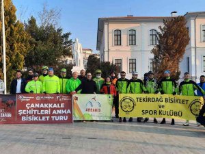 Çanakkale Tekirdağ’dan Başlar Şehitleri Anma Bisiklet Turu Düzenlendi