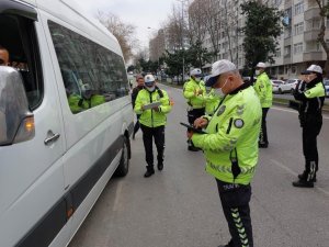 Samsun’da 25 Servis Aracı Trafikten Men Edildi