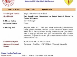 Batı Karadeniz’de Fırtına Uyarısı