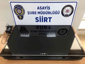 Siirt’te Evden Altın Ve Televizyon Çalan Hırsız Tutuklandı