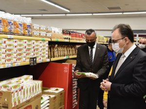 Vali Kızılkaya, Marketlerde Fahiş Fiyat Ve Stok Denetimi Yaptı