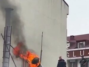 Arnavutköy’de Restoranda Yangın Paniği