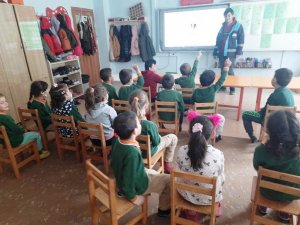 Pazarlar’da Anasınıfı Öğrencilerine Süt Eğitimi