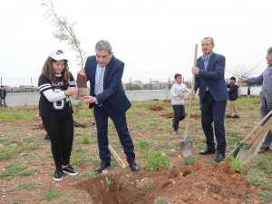 Döşemealtı Anadolu İ̇mam Hatip Lisesi Bahçesine 360 Adet Ağaç Dikildi