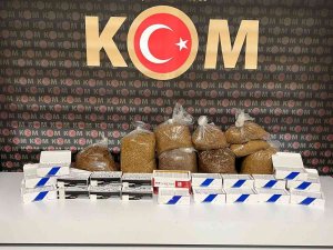Kaçak Makaron Ve Tütün Ele Geçirildi