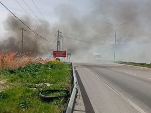 Yangın Benzin İstasyonuna Ulaşmadan Söndürüldü