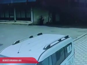 Annesinin Nisa Mihriban Bebeği Sokağa Bıraktığı Anlar Kamerada