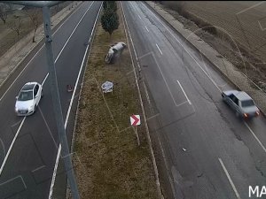 Malatya’daki Kazalar Kameralara Yansıdı