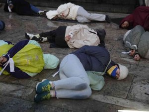Gürcistan’da Bucha Protestosu